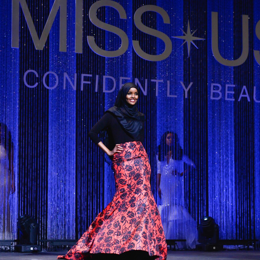 Aden competes in the Miss Minnesota pageant. Her relatives in Somalia said, "We don't know what pageants are but congratulations."