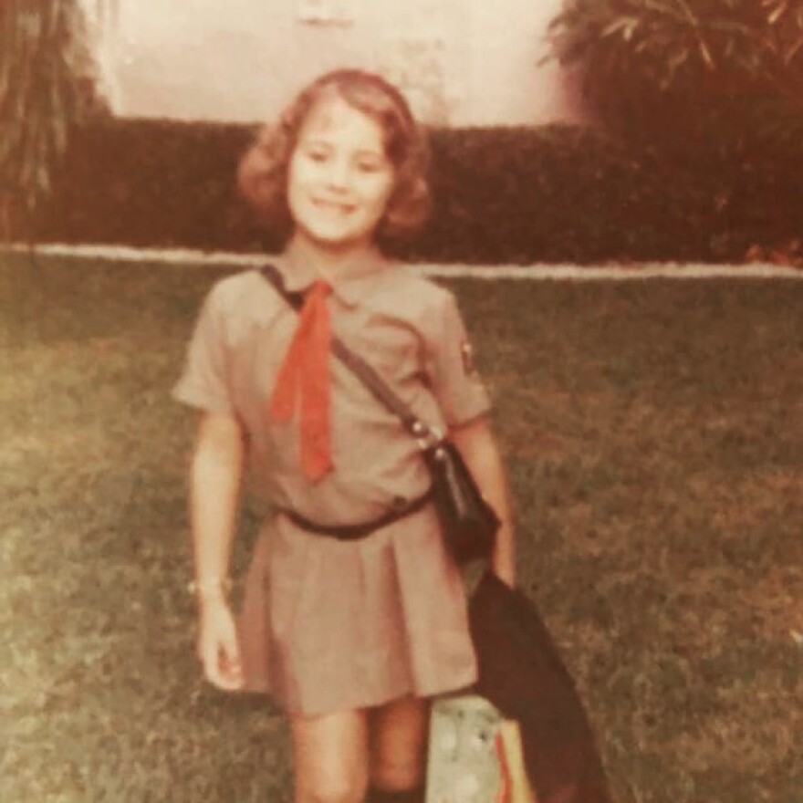 Sarah Artecona, the board chair for the Girls Scouts of Tropical Florida, pictured wearing her Girl Scout Brownie uniform in the 70s.