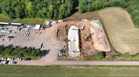 Photo of work at portion of Line 5 in Iron County, Wisconsin