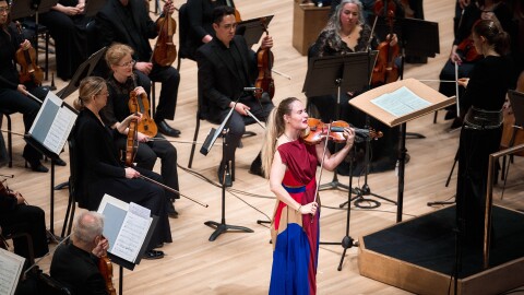 Violinist Leila Josefowicz performs with the St. Louis Symphony Orchestra, March 2026