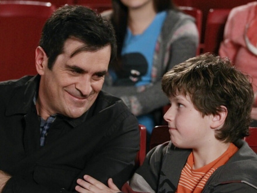 In <em>Modern Family</em>, writes Hanna Rosin, dad Phil Dunphy, played by Ty Burrell, is "the center of joy and fun in his household."