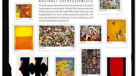 Ten new abstract expressionist stamps now on sale