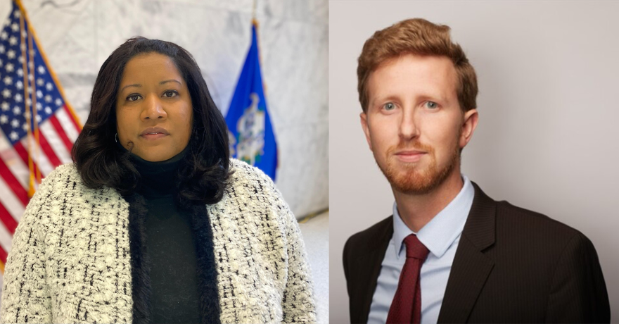 Natalie Braswell (left) and Jonathan Dach (right)