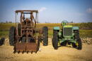 Vintage equipment on an Iowa farm. (Chris Bentley/Here & Now)