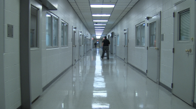 A hallway at the Pickaway Correctional Institution in Orient. It was one of two national hotspots in the early part of the pandemic, with a huge percentage of inmates showing positive results for coronavirus after mass testing.