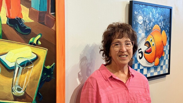 Dawn Wohlford-Metallo at the Quad City Arts downtown Rock Island gallery, Tuesday, Oct. 6, 2026.