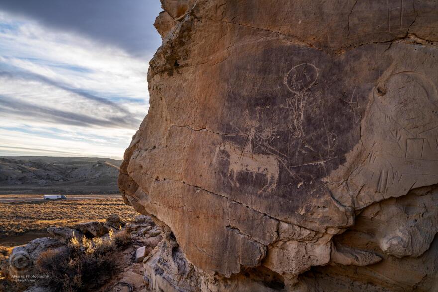 The Tolar Petroglyph site in Wyoming.