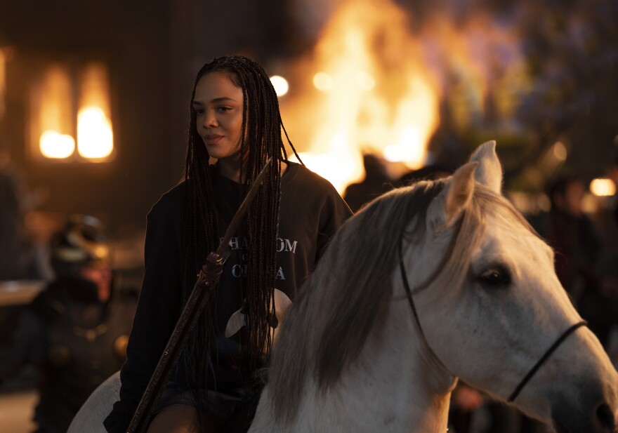 Tessa Thompson as King Valkyrie.