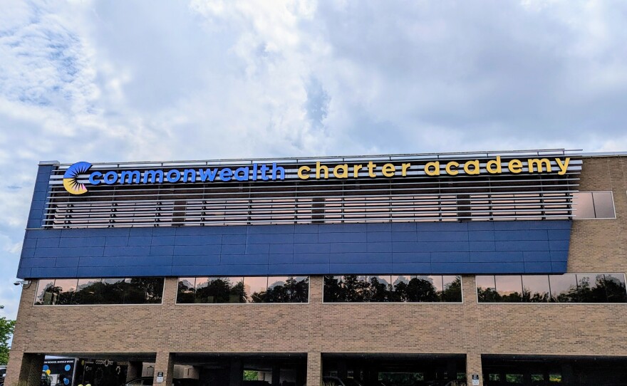 Commonwealth Charter Academy's building in Harrisburg, PA. (Sarah Anne Hughes / Spotlight PA)