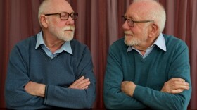 Neil Richardson (left) and John Jemison even fold their arms the same way.