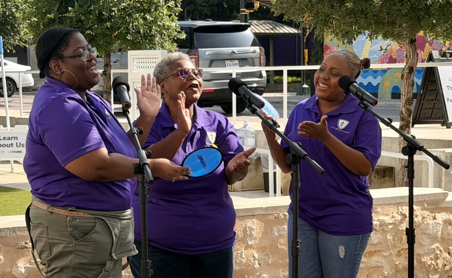 church singers get everything started