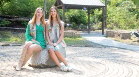 As part of their Girl Scout gold award projects, sisters Faith and Grace Bennett transformed part of Hillside Park. Faith completed the labyrinth several years ago, and Grace is almost done with the gazebo and pollinator garden project.