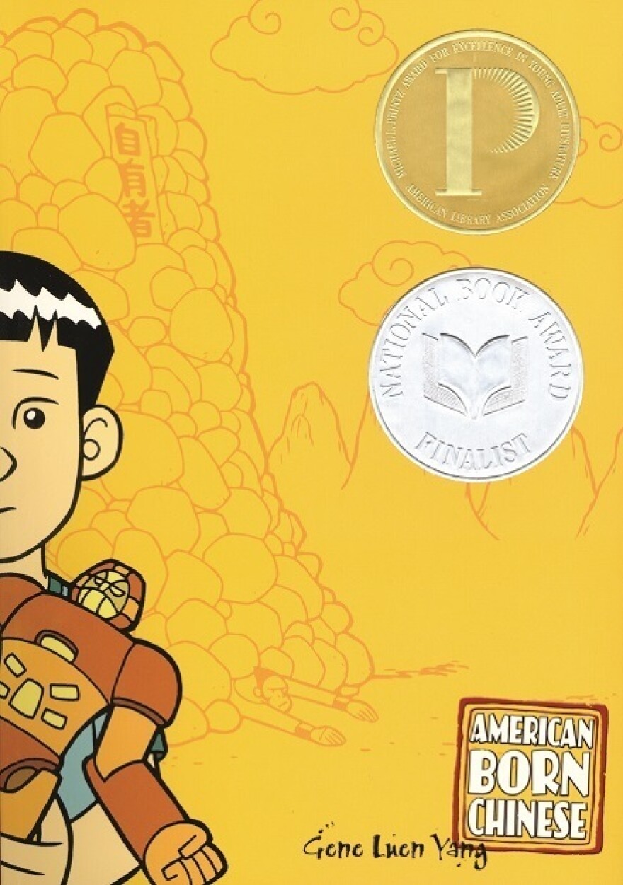 The cover of Gene Luen Yang's <em>American Born Chinese</em>.