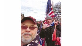 Mark Andrew Mazza (left) attended a 'Stop The Steal' rally before entering US Capitol grounds with a gun, prosecutors say.