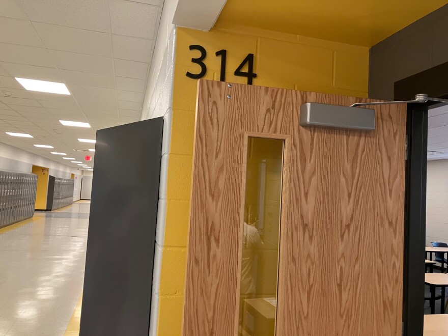 One of the classrooms in the new $10-million, 12,000-square-foot addition at Bettendorf Middle School.