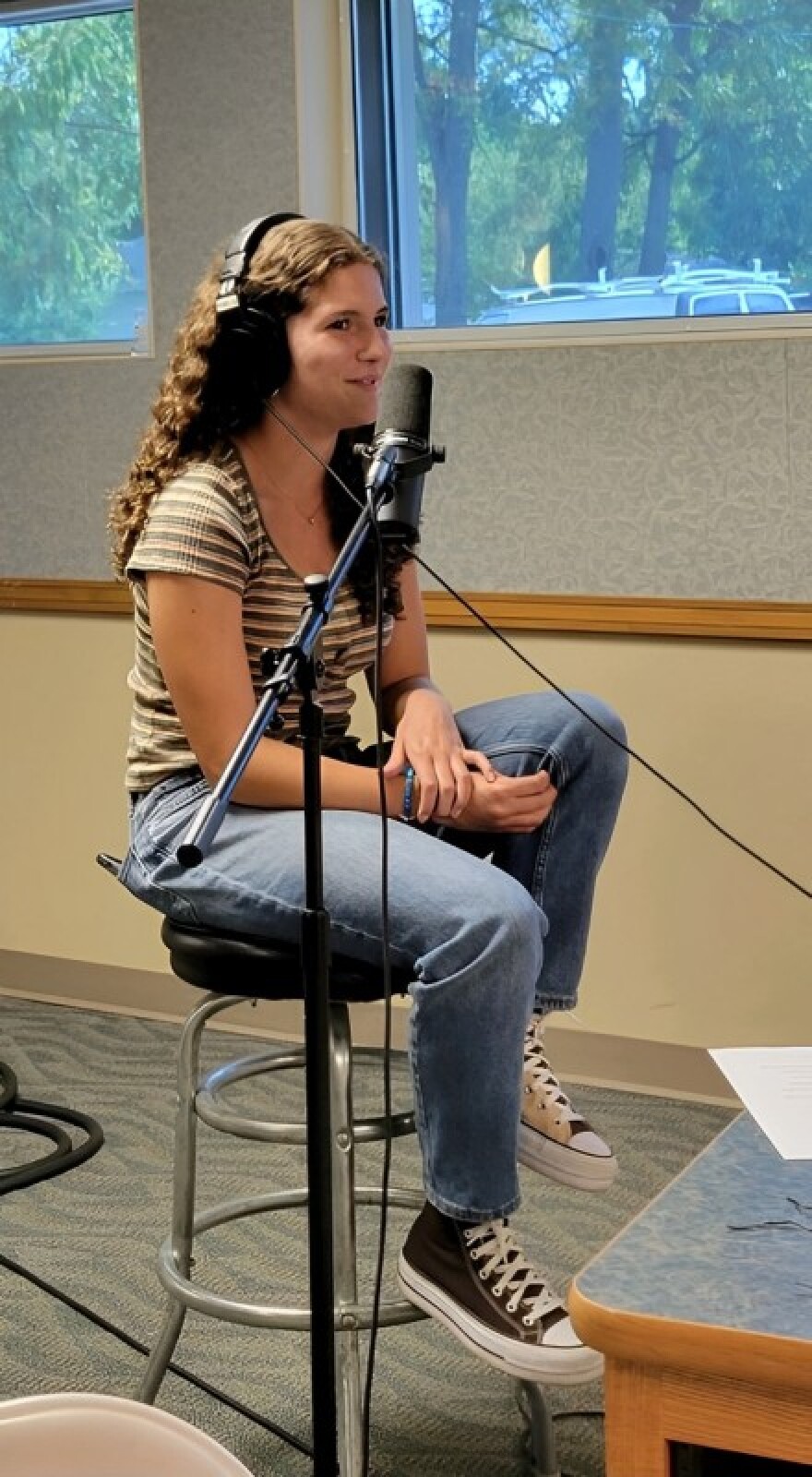 Sophia Lopez Ramirez at the WYSO Studios