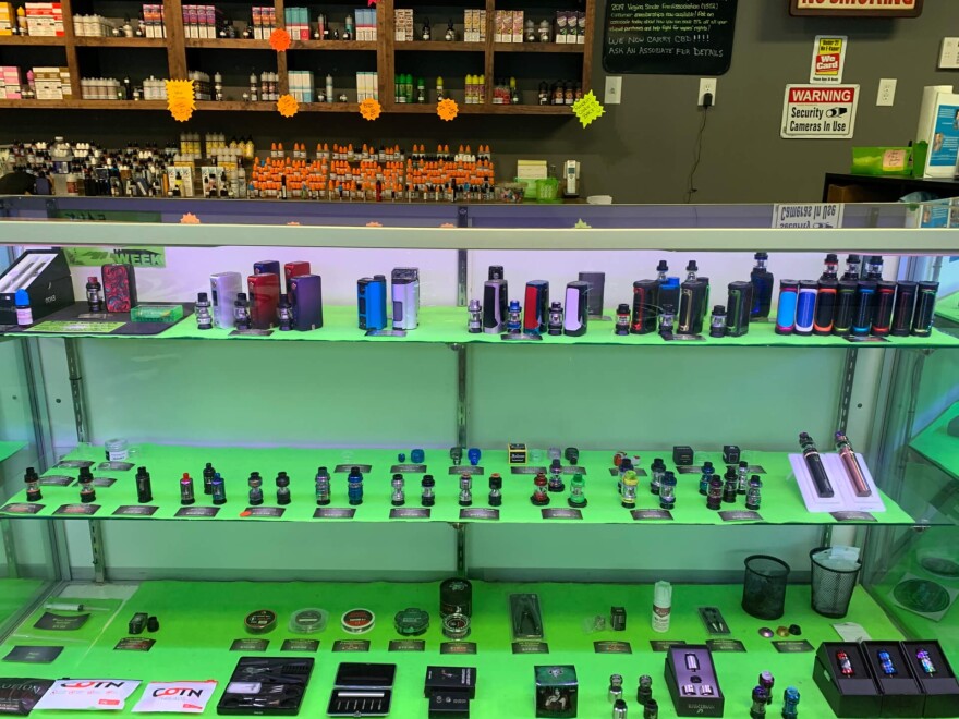 A vape shop in Chester. A new enforcement unit within the attorney general’s office will oversee compliance with state laws governing vaping products, hemp-derived intoxicants, THC and kratom.