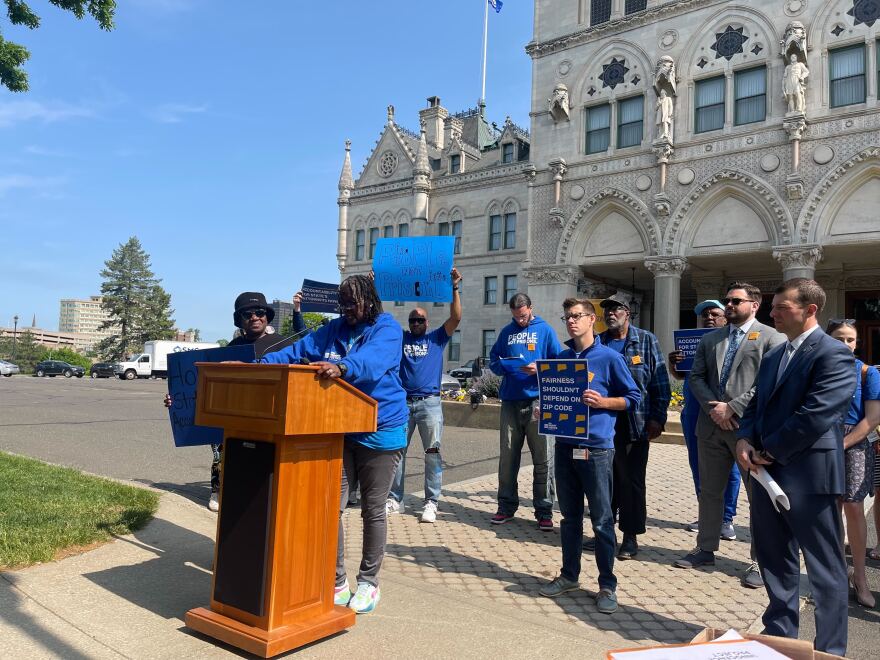 Advocates at the capitol on Tuesday, May 16.