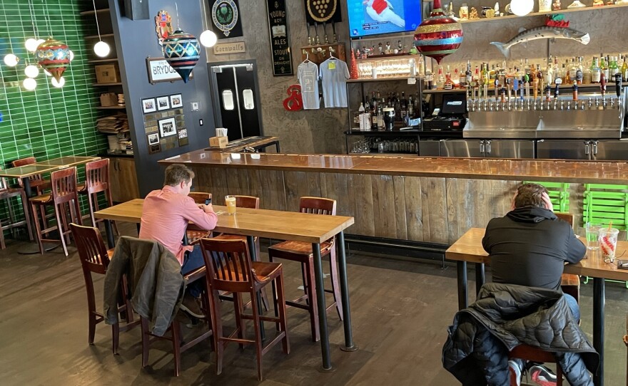 At Cornwall's Tavern in Boston, business slows as the pandemic surges, and Massachusetts imposes more rules and restrictions on indoor dining.