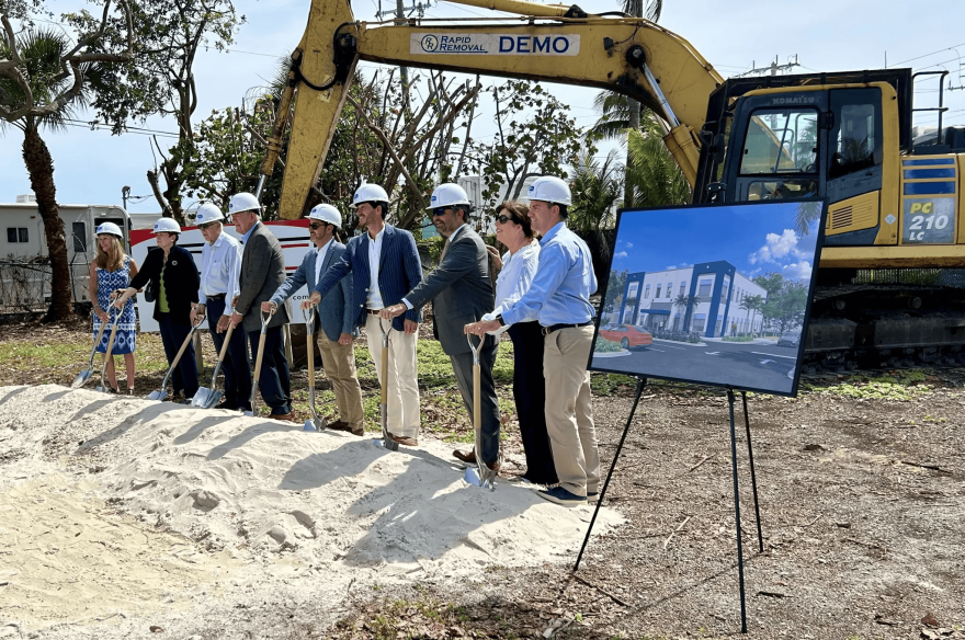 Officials break ground on a building in Lantana for 211 Palm Beach & Treasure Coast.