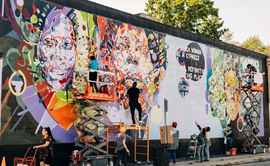 Common Wealth Murals is collaborating with AfriCOBRA's Napoleon Jones Henderson to restore a third Nelson Stevens mural in Springfield.