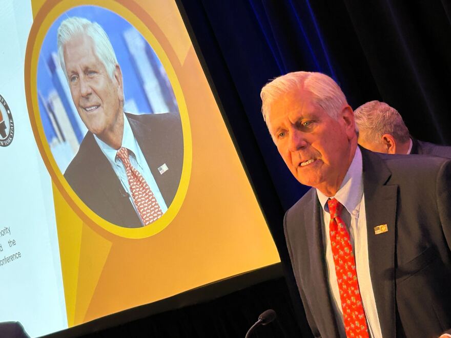 Nassau County Executive Bruce Blakeman, the Republican candidate for New York governor, is seen in this file photo from the Conservative Party conference.