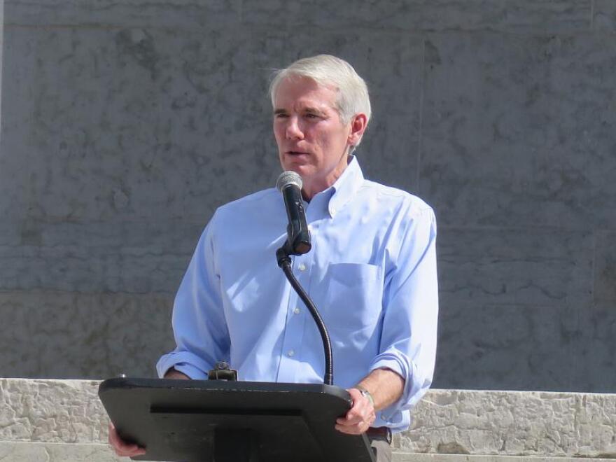 Senator Rob Portman at the Ohio Statehouse
