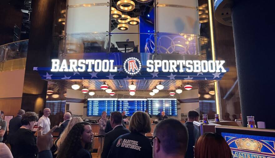 Kansas expects to see a spike in sports wagers on Super Bowl Sunday. But the vast majority of the money generated from sports gambling in Kansas goes to the managers of the state-sponsored casinos, which are private companies.