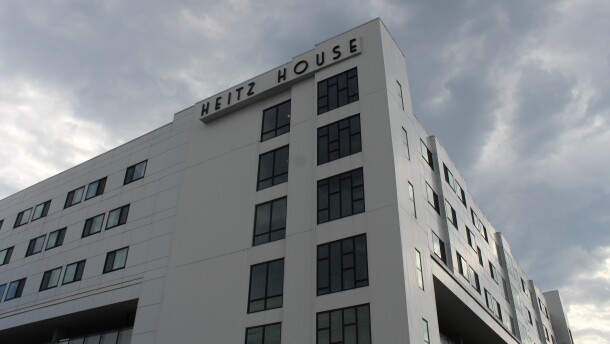 Heitz House, a residence hall at Missouri State University (photo taken August 19, 2026).
