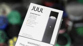 A Juul electronic cigarette starter kit at a smoke shop on Dec. 20, 2018, in New York. (Seth Wenig/AP)