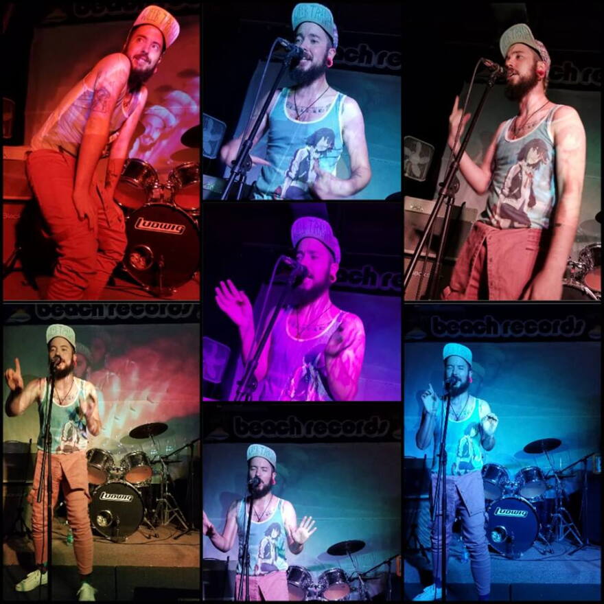 Spencer Duke Performing at Beach Records