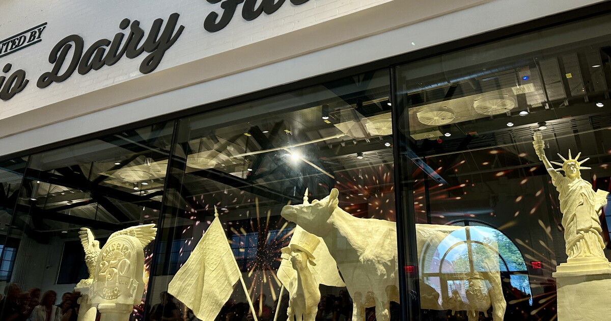 Butter flags, bald eagle: Ohio’s 2026 butter cow celebrates America 250