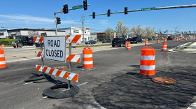 Work on Laskin Road — originally set to be finished last spring — will now extend until sometime in 2025. (Photo by Mechelle Hankerson)
