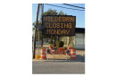 This electronic sign marked the beginning of SAWS fixes on Hildebrand on Monday, Oct. 26, 2026.