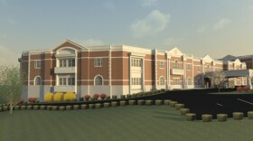 Rendering of Cardinal Hill's new patient care wing.