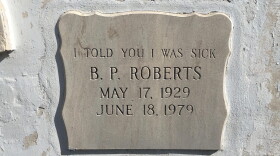 At the Key West Cemetery, B.P. "Pearl" Roberts had the last word. (Nancy Klingener/WLRN)