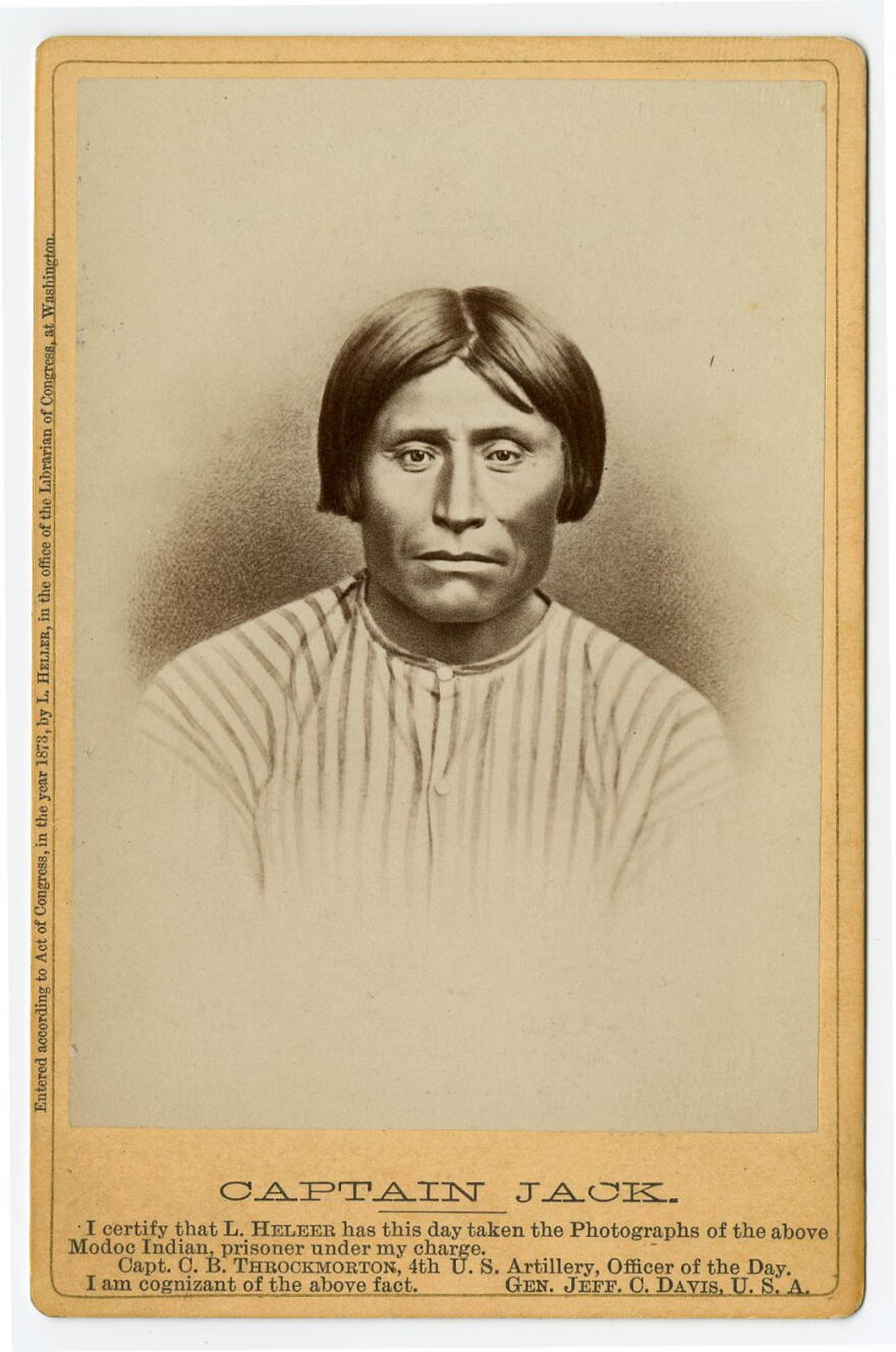 Captain Jack led a band of Modoc during the Modoc War in Northern California.