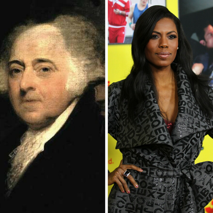 Vice President John Adams and former Trump White House aide Omarosa Manigault-Newman were both topics during Vice President Mike Pence's recent visit to Cincinnati.