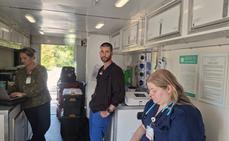 TC Street Medicine's mobile unit parks at the Goodwill Inn Emergency Shelter each Tuesday. Throughout the month, they make scheduled stops in Kalkaska, Mancelona and Cadillac, among other locations.