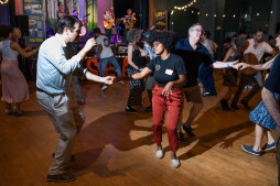 The inaugural Sea Jam hosted by the Cape Fear Swing Dance Society at the Hannah Block USO Building in Wilmington, North Carolina on June 14, 2024.