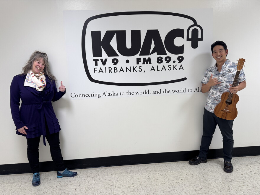 Alaska Live host, Lori Neufeld and FCA's season opener Jake Shimabukuro