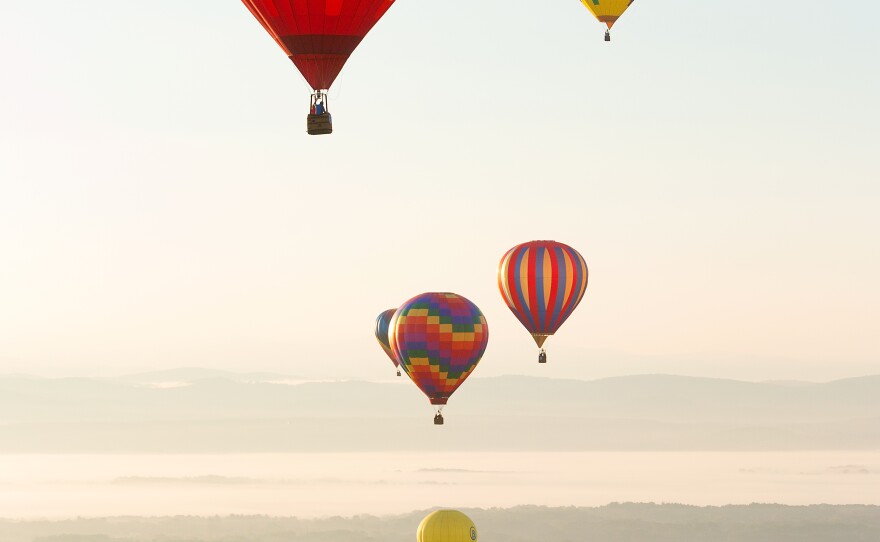 Balloons at the Adirondack Balloon Festival.