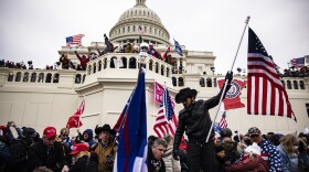 Pro-Trump supporters storm the U.S. Capitol following a rally with former President Donald Trump on January 6, 2021 in Washington, D.C.. (Samuel Corum/Getty Images)