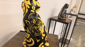 Korean tigers are on display at a Kaka‘ako exhibit.