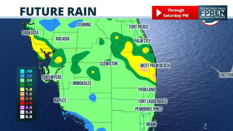 Forecast Rainfall in South Florida