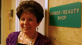 Joanne Hubacka has been doing hair for four decades at a nursing home in Kirkland, Washington.