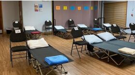  Unity of Springfield converts a multi-purpose space in their building into sleeping quarters. 