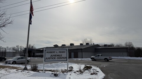 The exterior of Perry Juvenile Detention Center
