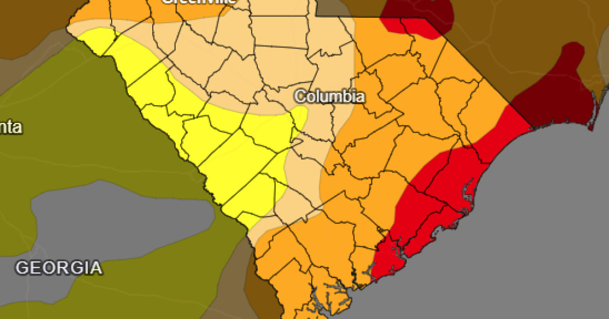 Abnormally dry to extreme drought conditions remain across SC | South ...