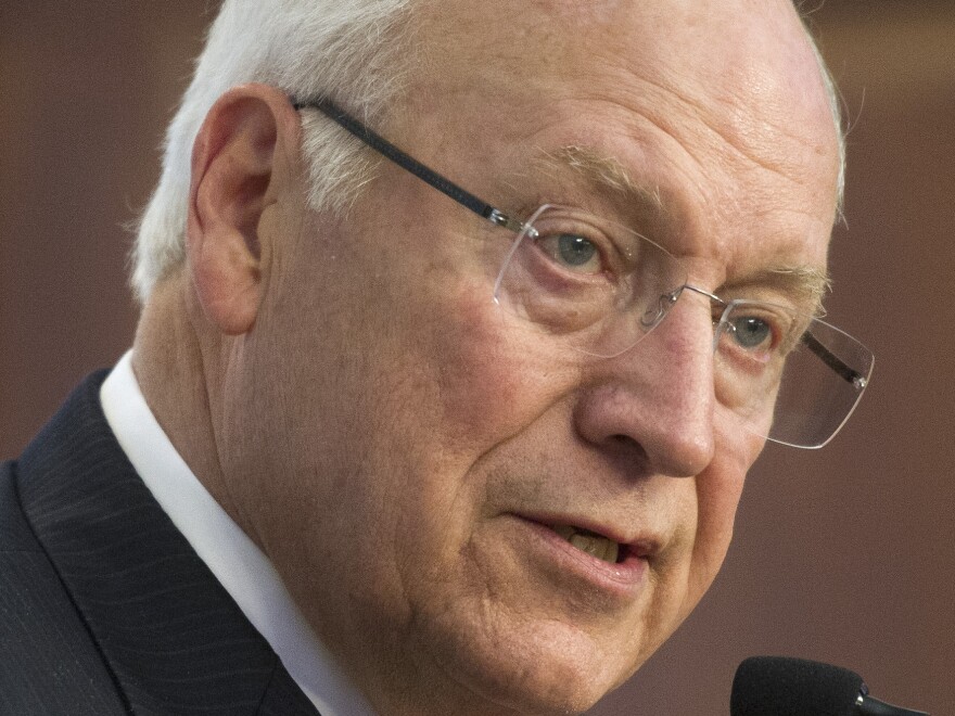 Former Vice President Dick Cheney speaks at the American Enterprise Institute (AEI) in Washington, in September. Cheney has been highly critical of the bipartisan Senate report